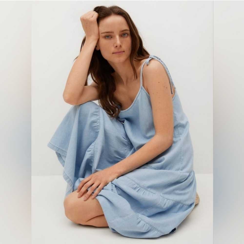 MANGO 100% COTTON DRESS - Picture 2 of 2